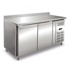 Tavolo Refrigerato - Profondità 60 - GN 1/1 - Due Porte [-10 -20 C°] - con Alzatina