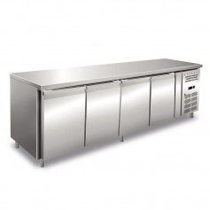 Tavolo Refrigerato - Profondità 60 - GN 1/1 - Quattro Porte [-2 +8 C°]